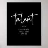 Poster Talent (Devant)