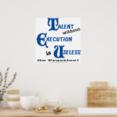 Poster Talent sans exécution perdu (Cuisine)