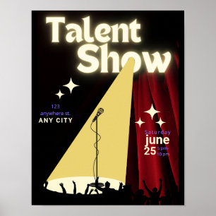 Poster Talent Show FLyer, Show Flyer, Talent Contest