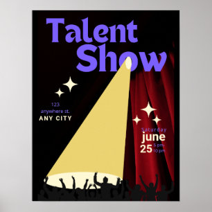 Poster Talent Show FLyer, Show Flyer, Talent Contest