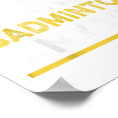 Poster Talking About Badminton Anytime Funny Badminton Pl (Coin)