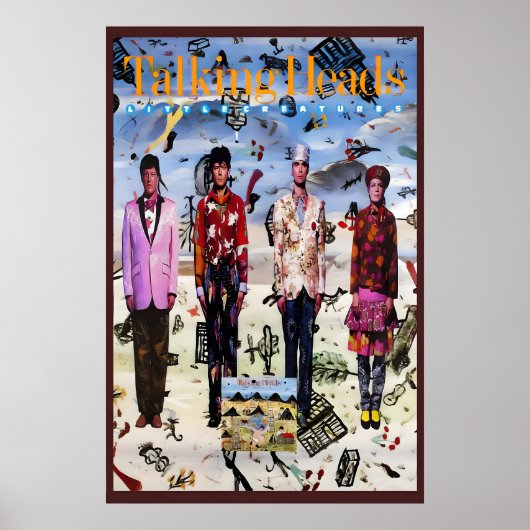 Poster Talking Heads 1985 Little Creatures US Promo (Devant)