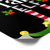 Poster Tall Christmas Elf Matching Pajama X-mas Party  (Coin)