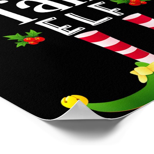 Poster Tall Christmas Elf Matching Pajama X-mas Party  (Coin)