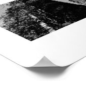 Poster Tall Trees en Yosemite Photographie noir et blanc (Coin)