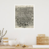 Poster Tallahassee, FL Carte panoramique - 1926 (Cuisine)