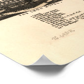 Poster Tallahassee Floride 1885 Carte panoramique (Coin)