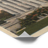 Poster Tallahassee, Floride - Vue extérieure de l'État (Coin)