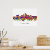 Poster Tallahassee USA Skyline (Cuisine)