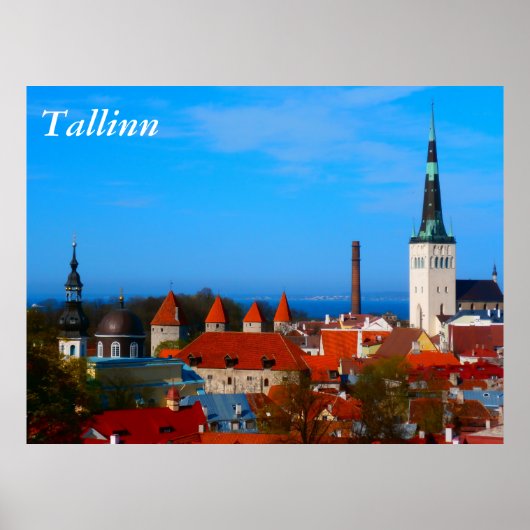 Poster Tallinn, Estonie (Devant)
