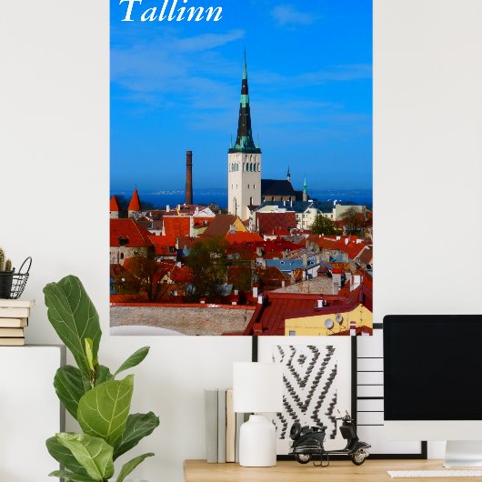 Poster Tallinn, Estonie (Bureau à domicile)
