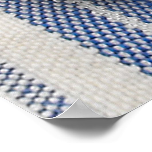 Poster Tallis & Tefillin - Mazel Tov En Hébreu (Coin)