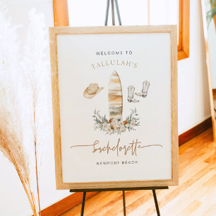 Poster TALLULAH Coastal Cowgirl Bachelorette Bienvenue