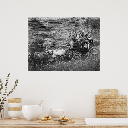 Poster TALLYHO COACH PARTY c. 1889 (Cuisine)