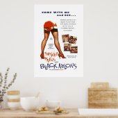 Poster Talons pointus et nylons noirs (Cuisine)