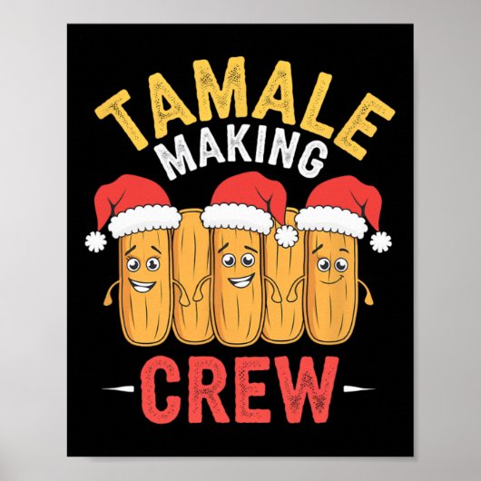 Poster Tamale Making Crew Christmas Cuisine Party Amuseme (Devant)