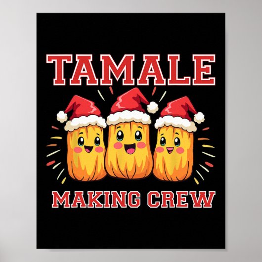 Poster Tamale Making Crew Christmas Party (Devant)
