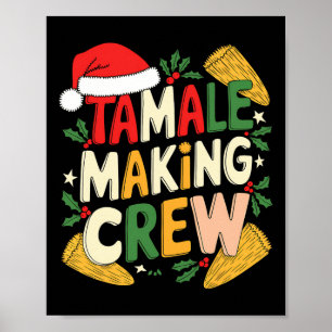 Poster Tamale Making Crew Cuisine de Noël