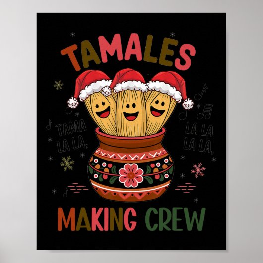 Poster Tamales Faisant Crew Tamale Saison Drôle Mexicaine (Devant)