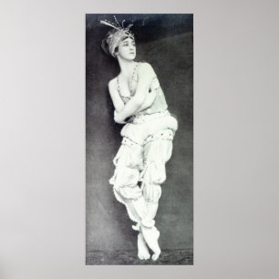 Poster Tamara Karsavina dans le rôle de Zobeide