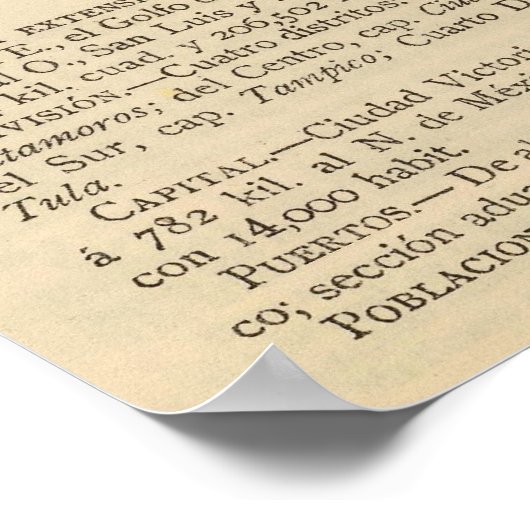 Poster Tamaulipas, Mexique (Coin)