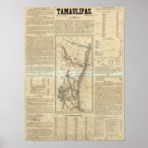 Poster Tamaulipas, Mexique