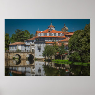 Poster Tamega river park, chaves city, portugal