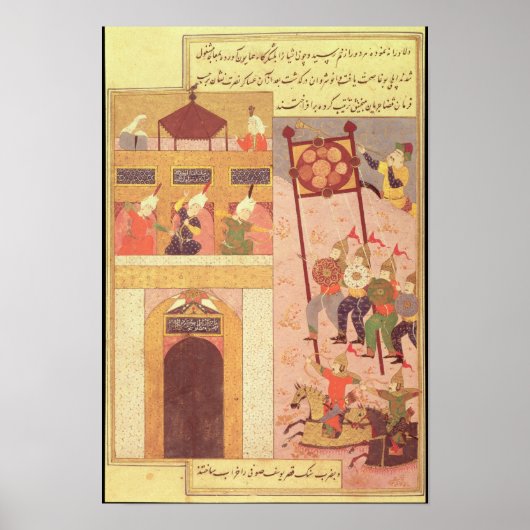 Poster Tamerlane Besieging Urganj (Devant)