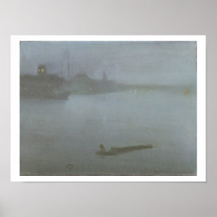 Poster Tamise - Nocturne en bleu et argent, c.1872/8 (oi