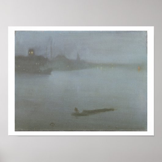 Poster Tamise - Nocturne en bleu et argent, c.1872/8 (oi (Devant)