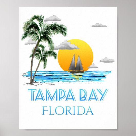 Poster Tampa Bay Floride (Devant)
