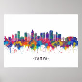 Poster Tampa Florida Skyline (Devant)
