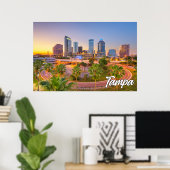 Poster Tampa, Floride, États-Unis (Bureau à domicile)