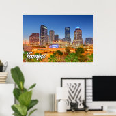 Poster Tampa, Floride, États-Unis (Bureau à domicile)