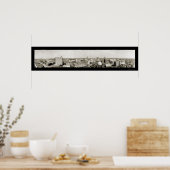 Poster Tampa, Floride Skyline Photo 1921 (Cuisine)