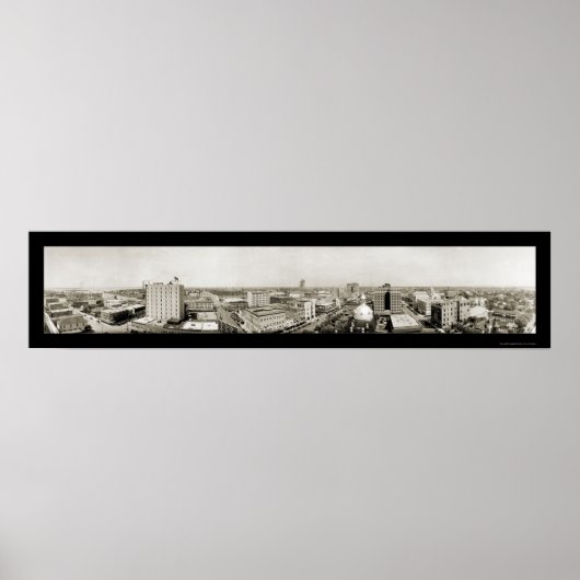 Poster Tampa, Floride Skyline Photo 1921 (Devant)