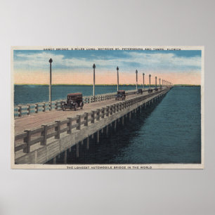 Poster Tampa, FlorideVue de Gandy BridgeTampa, FL