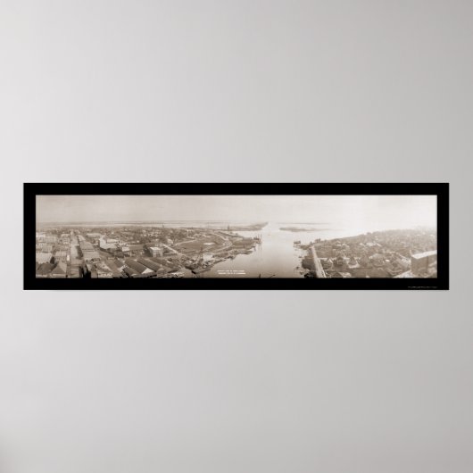 Poster Tampa Harbour, FL Photo 1914 (Devant)