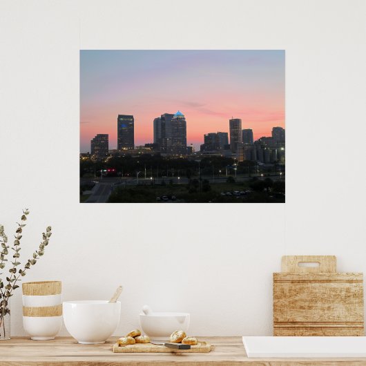 Poster Tampa Skyline (Cuisine)