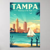Poster Tampa vintage (Devant)