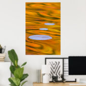 Poster Tampon Lily sur l'eau orange, Canada (Bureau à domicile)