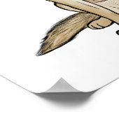 Poster Tan clair et chien berger allemand noir | Art pour (Coin)