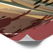 Poster Tan - Marsala Vin & torsion de teintes roses (Coin)