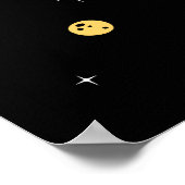 Poster Tan Triceratops Dinos Dans L'Espace (Coin)