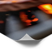 Poster Tan White French Bulldog Grill Chef (Coin)