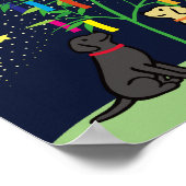 Poster Tanabata Labrador Retriever Stars and Milky Way (Coin)