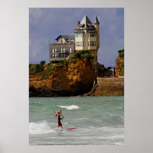 Poster Tandem Surf à Biarritz, France (Devant)