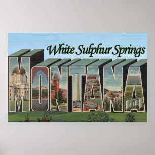 Poster Tandis que Sulphur Springs, Montana