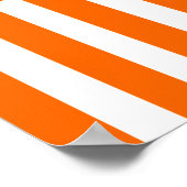 Poster Tangerine Grille moderne avec Monogramme (Coin)
