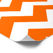 Poster Tangerine Safari Chevron (Coin)